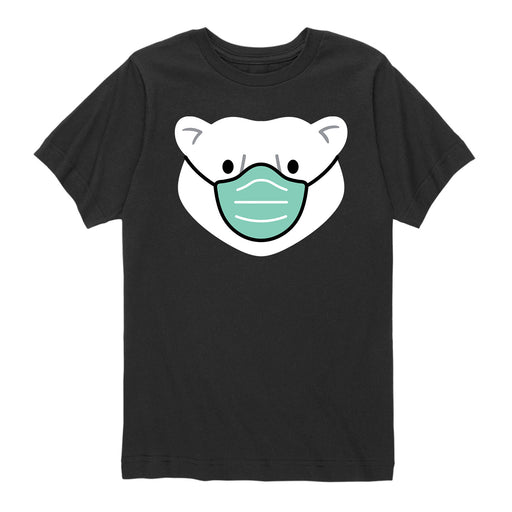 Polar Bear With Mask - Youth & Toddler Short Sleeve T-Shirt