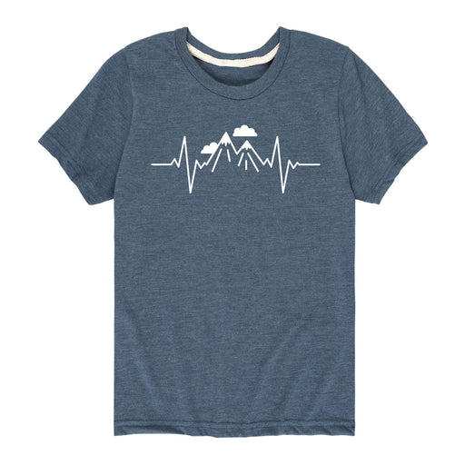Mountains EKG - Youth & Toddler Short Sleeve T-Shirt
