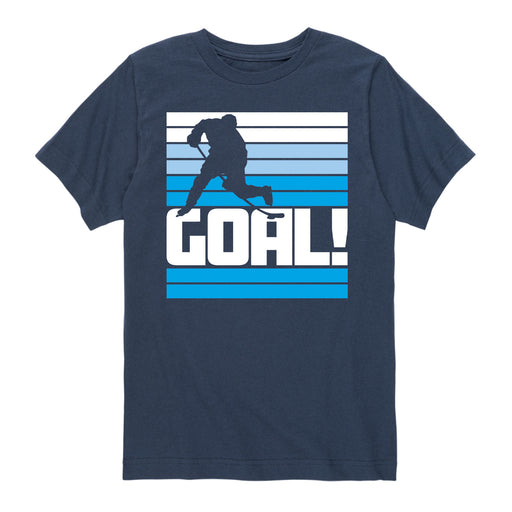 Retro Hockey Goal - Youth & Toddler Short Sleeve T-Shirt
