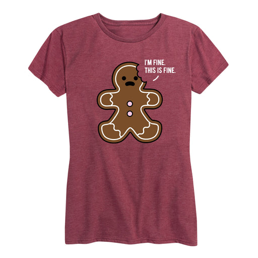 I'm Fine Gingerbread - Women's Short Sleeve T-Shirt