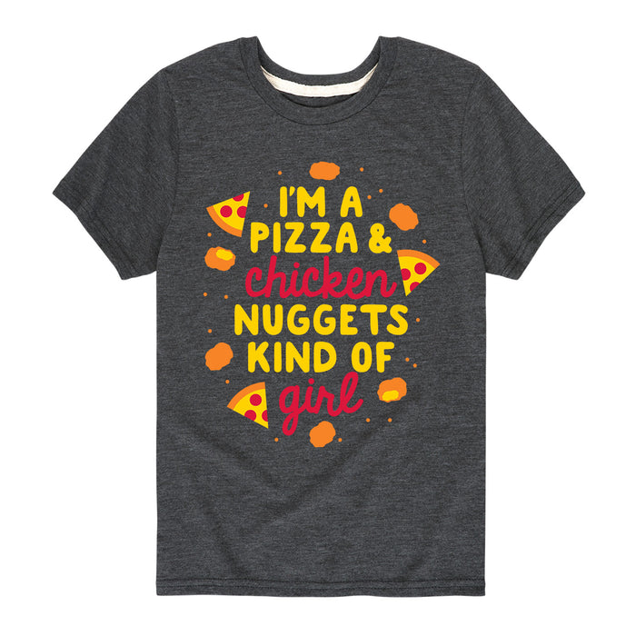 Pizza And Nuggets - Youth & Toddler Short Sleeve T-Shirt