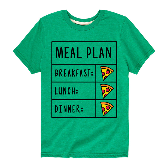 Pizza Meal Plan - Youth & Toddler Short Sleeve T-Shirt