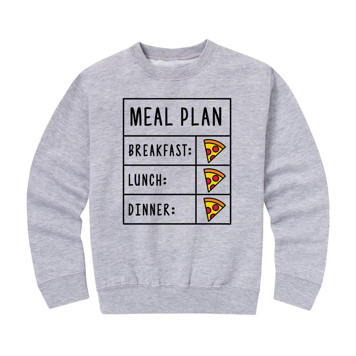 Pizza Meal Plan - Youth & Toddler Crew Neck Fleece