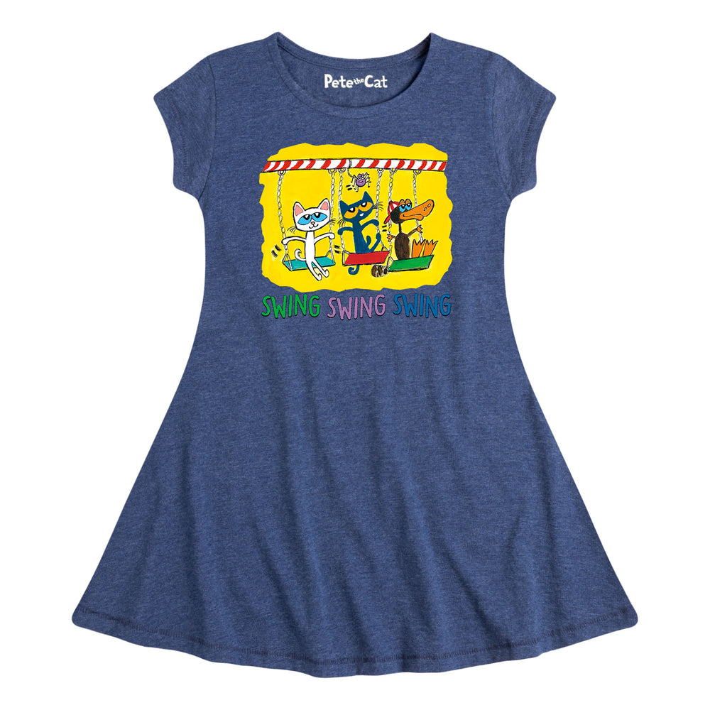 Swing Time - Youth & Toddler Girls Fit and Flare Dress