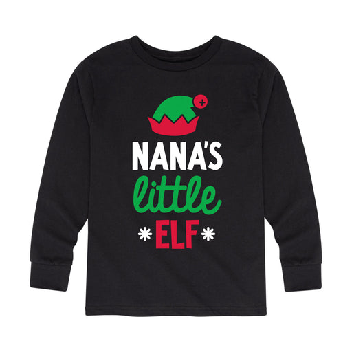 Little Elf Nana - Toddler And Youth Long Sleeve Graphic T-Shirt