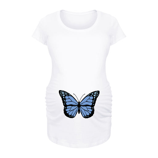 Butterfly Blue - Maternity Short Sleeve T-Shirt