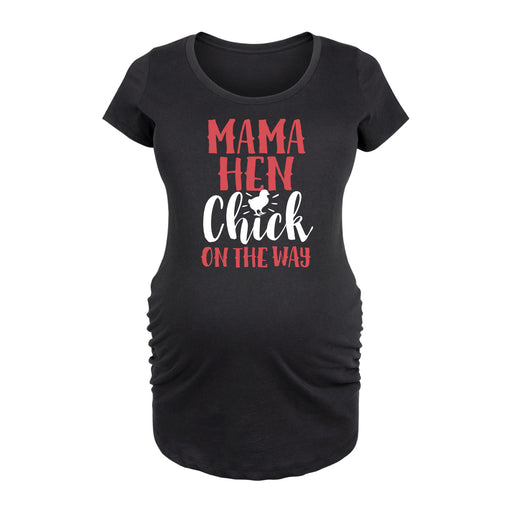 Mama Hen Chick on the Way - Maternity Short Sleeve T-Shirt
