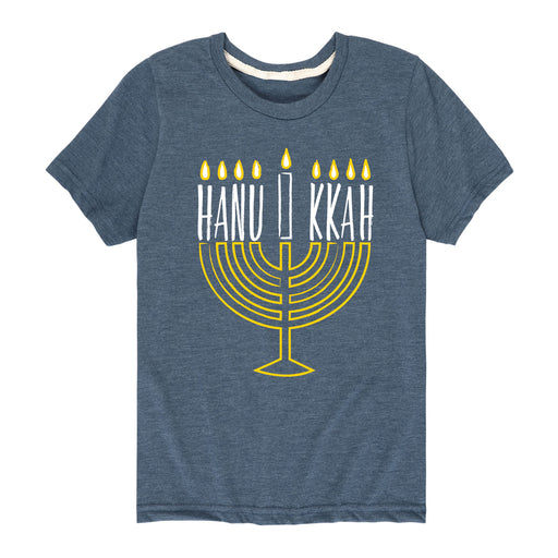 Hanukkah Menorah - Toddler And Youth Short Sleeve Graphic T-Shirt