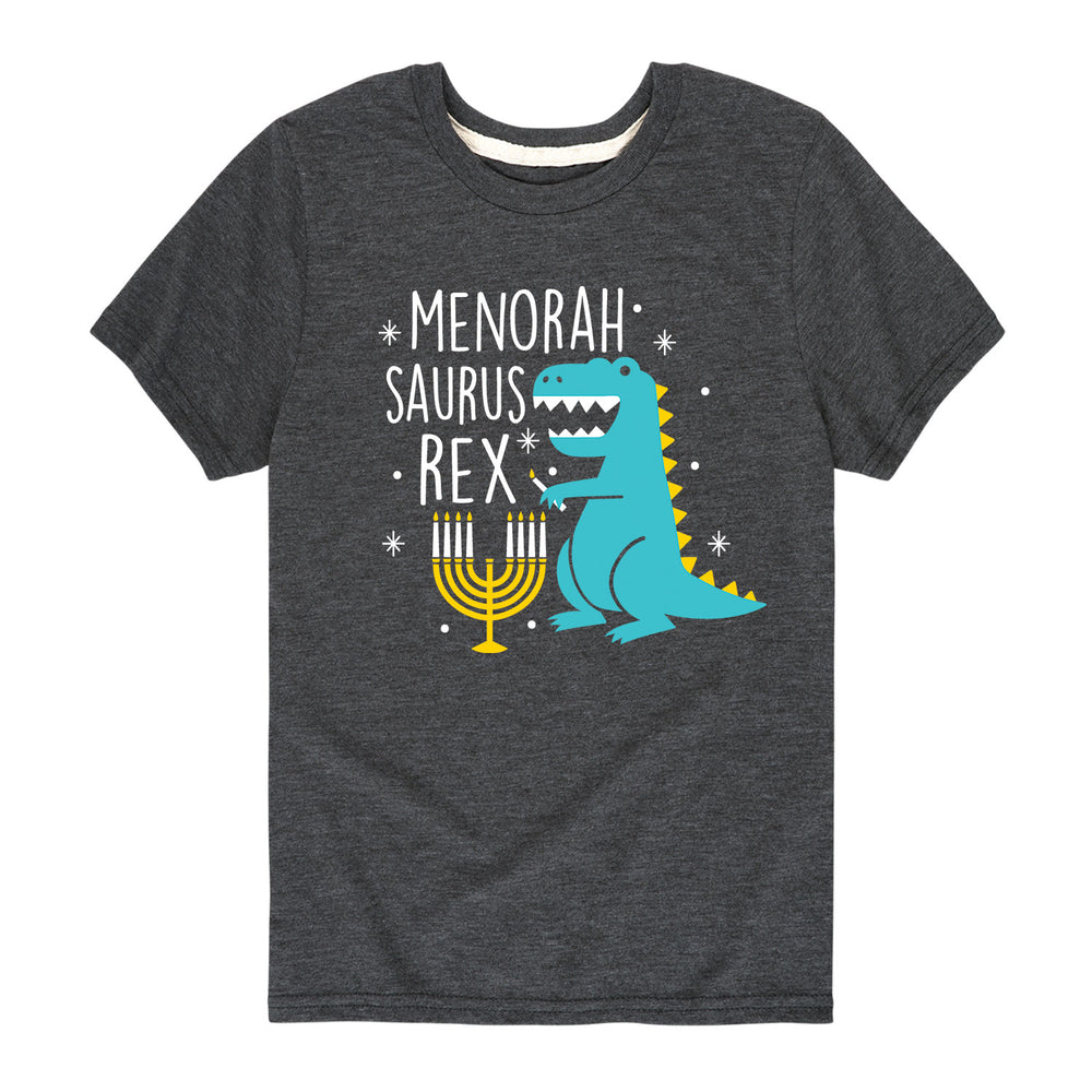 Menorah Saurus Rex - Toddler And Youth Short Sleeve Graphic T-Shirt
