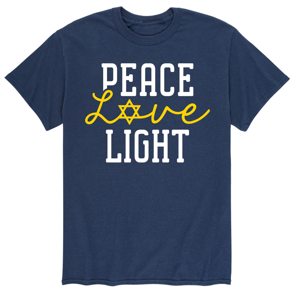 Peace Love Light - Men's Short Sleeve Graphic T-Shirt