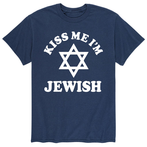 Kiss Me Im Jewish - Men's Short Sleeve Graphic T-Shirt