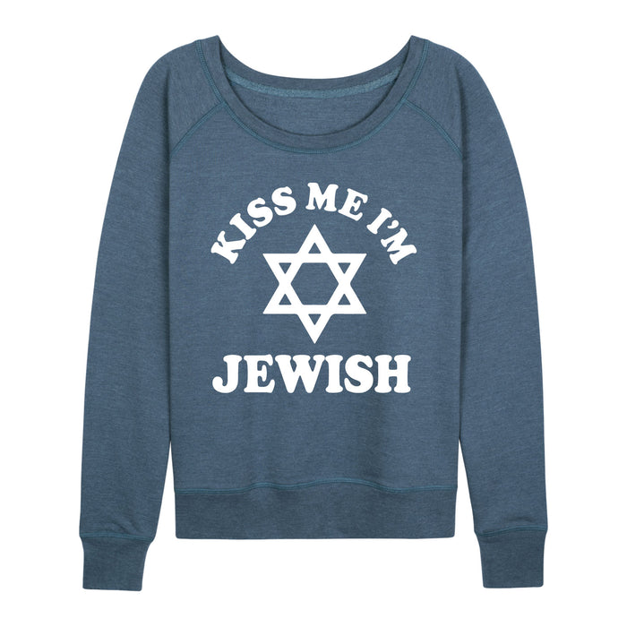 Kiss Me I'm Jewish - Women's Slouchy