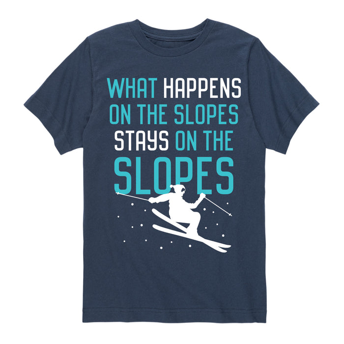 What Happens On The Slopes - Youth & Toddler Short Sleeve T-Shirt