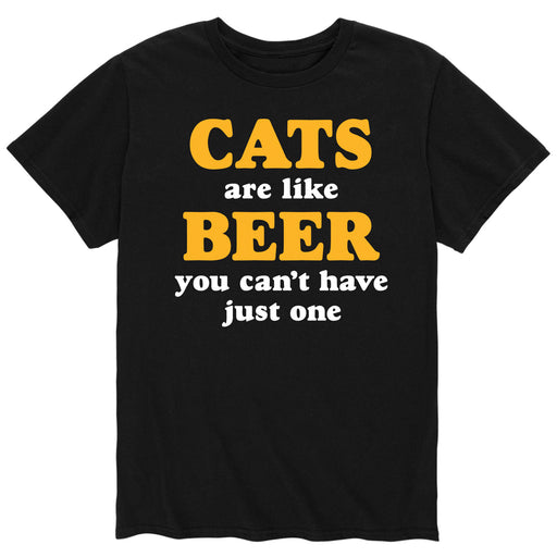 Cats Are Like Beer - Men"s Short Sleeve T-Shirt