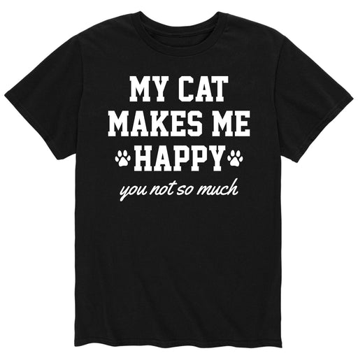 My Cat Makes Me Happy - Men's Short Sleeve T-Shirt