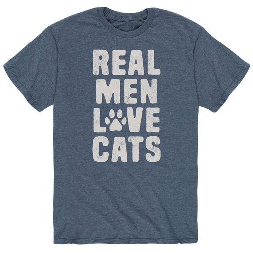 Real Men Love Cats - Men's Short Sleeve T-Shirt