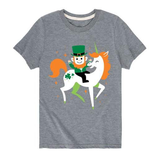 Unicorn And Leprechaun - Youth & Toddler Short Sleeve T-Shirt