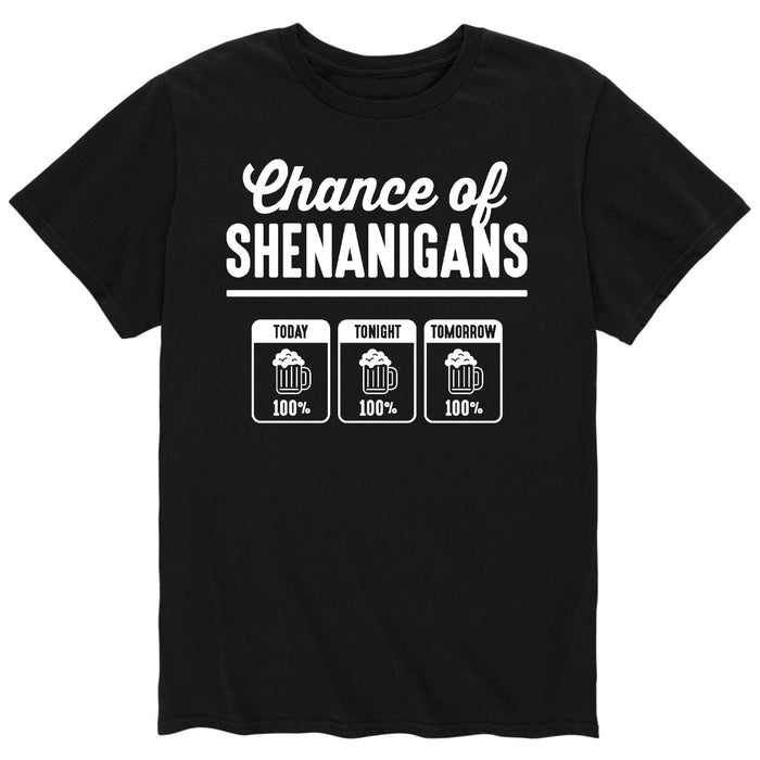 Chance Of Shenanigans - Men's Short Sleeve T-Shirt
