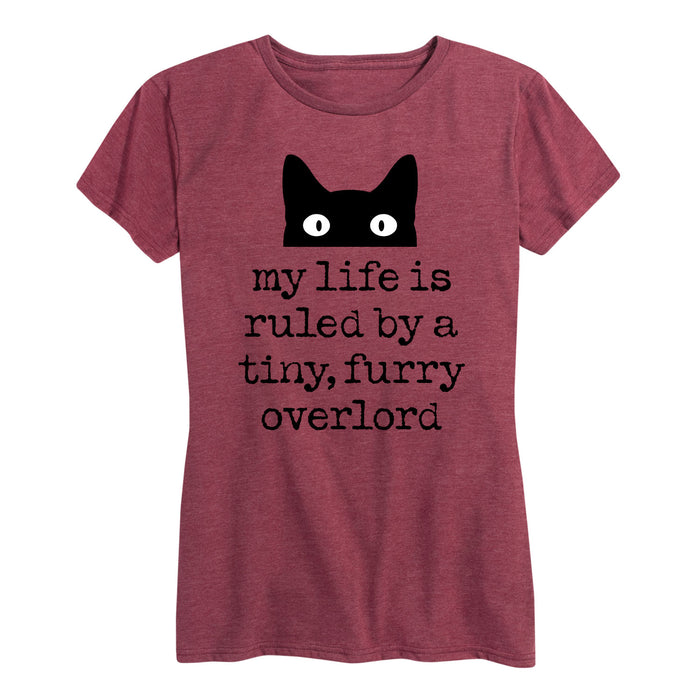 Life Ruled By Tiny Overlord Cat - Women's Short Sleeve T-Shirt
