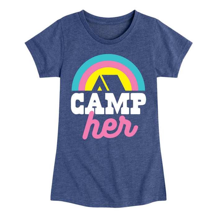 Camp Her - Youth & Toddler Girls Short Sleeve T-Shirt