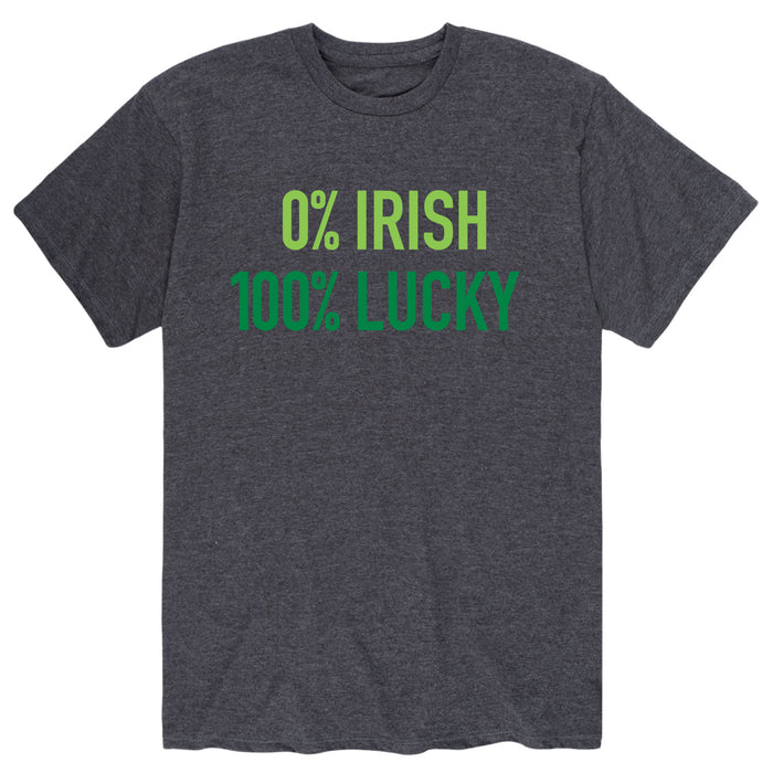 5 Percent Irish 100 Percent Lucky - Men's Short Sleeve T-Shirt