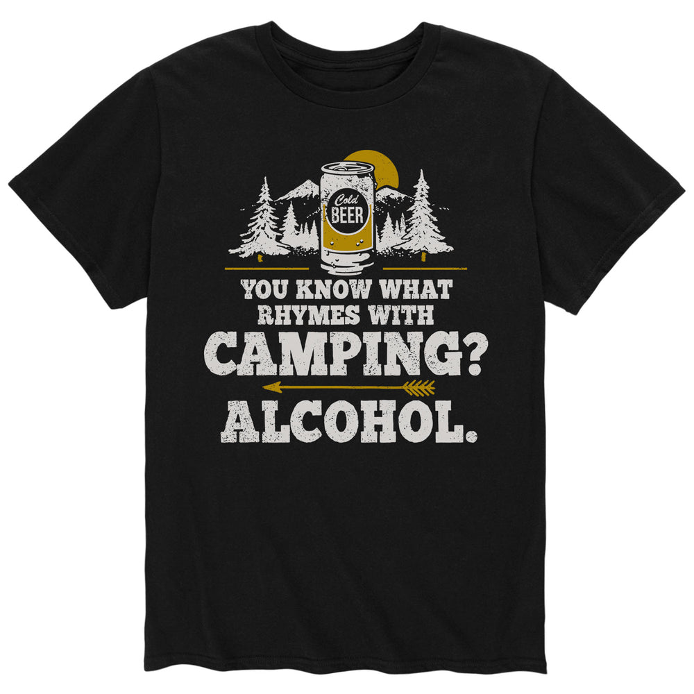 Rhymes With Camping Beer - Men's Short Sleeve T-Shirt