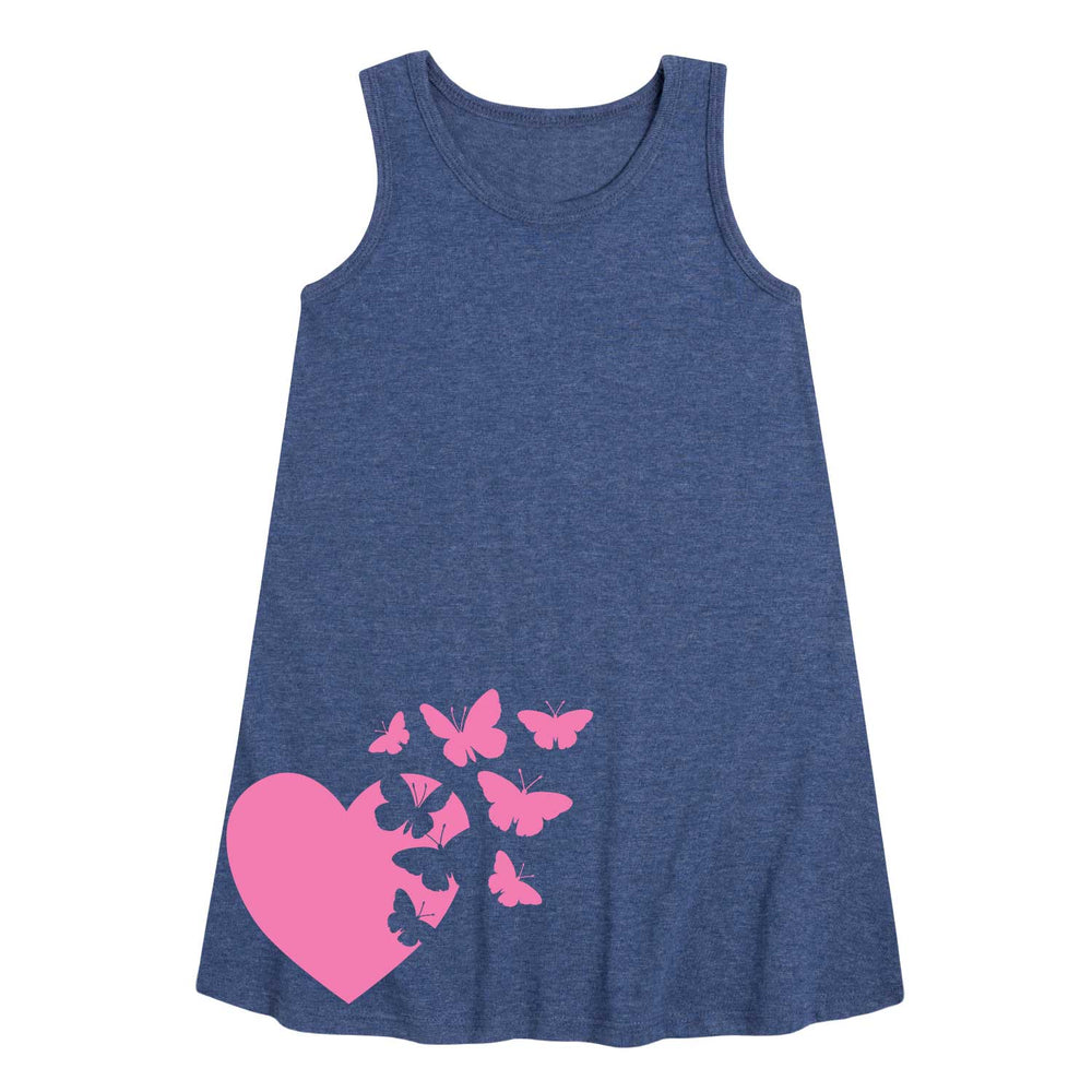 Heart Butterflies - Youth & Toddler A-Line Dress