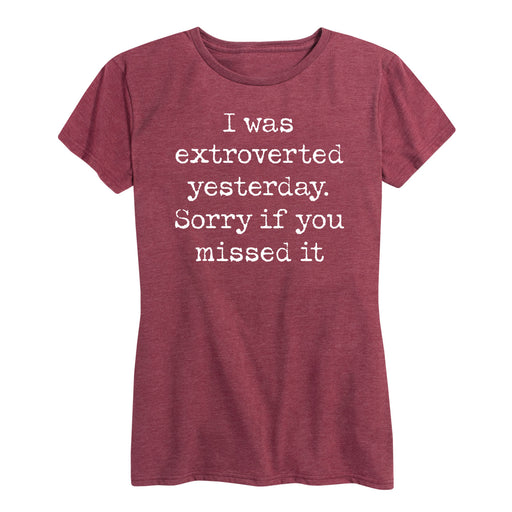 Extroverted Yesterday - Women's Short Sleeve T-Shirt