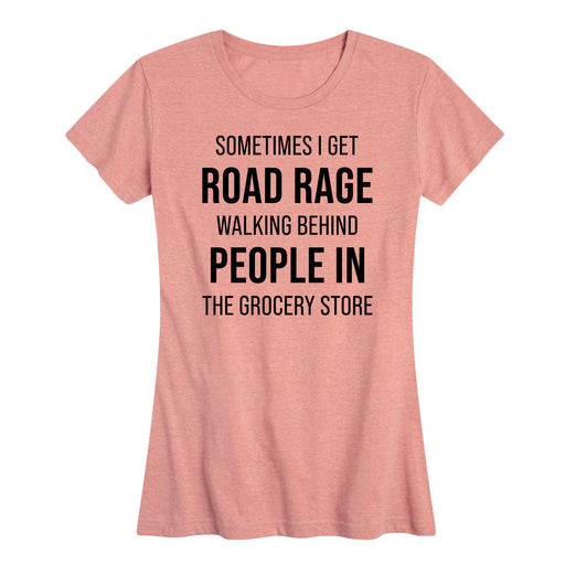 Road Rage Walking Behind People - Women's Short Sleeve T-Shirt