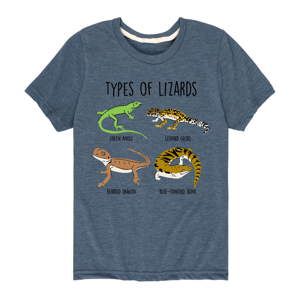 Types Of Lizards - Youth & Toddler Short Sleeve T-Shirt