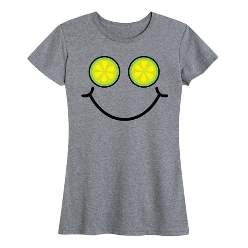 Lime Smile Face - Women's Short Sleeve T-Shirt