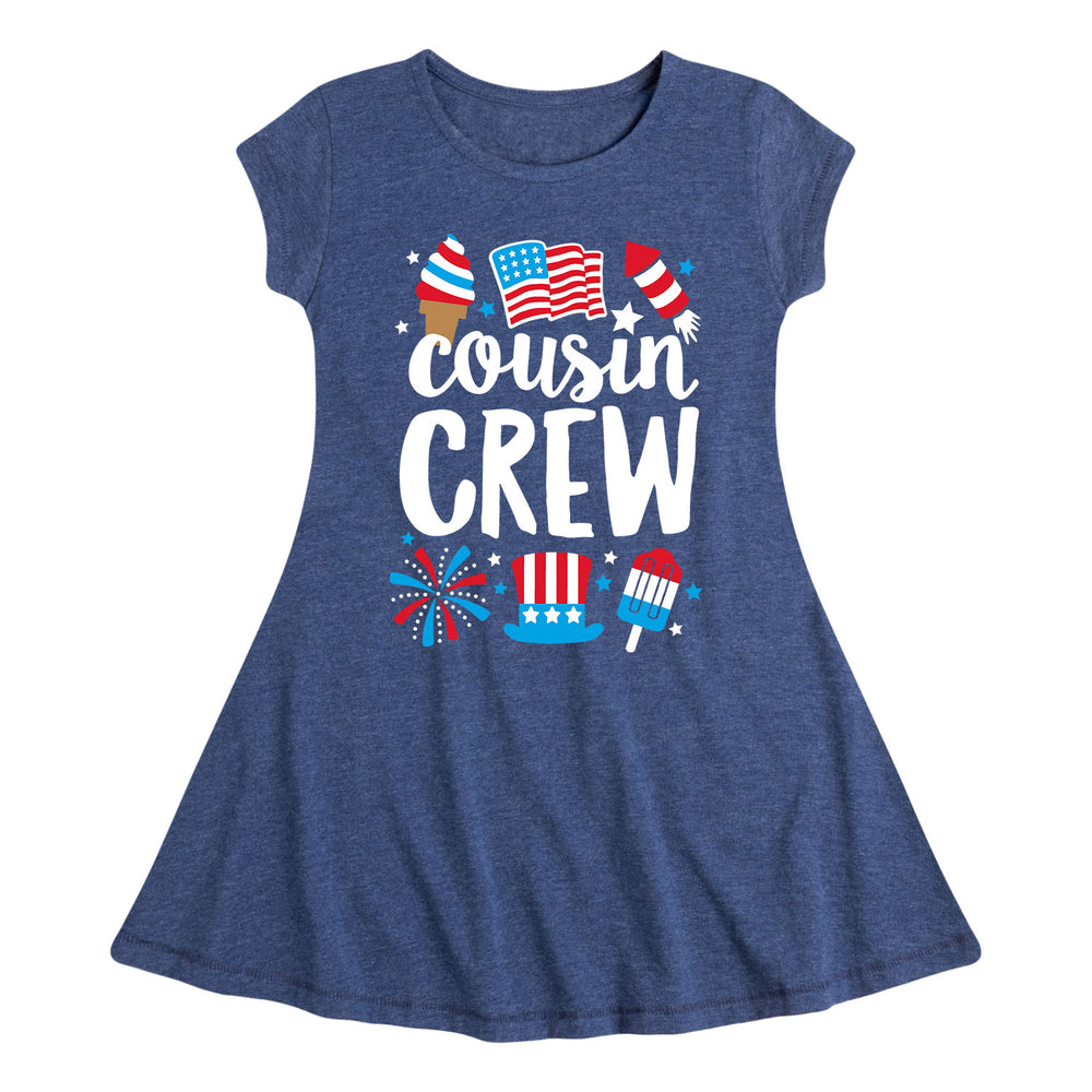Cousin Crew July 4th - Youth & Toddler Girls Fit and Flare Dress
