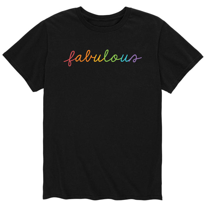 Fabulous Rainbow - Men's Short Sleeve Graphic T-Shirt