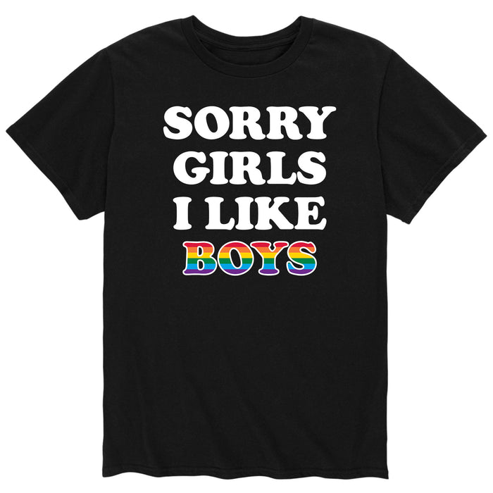 Sorry Girls I Like Boys - Men's Short Sleeve Graphic T-Shirt