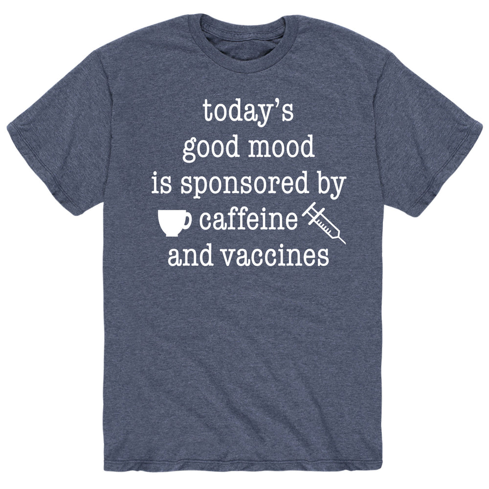 Good Mood Sponsored Caffeine Vaccines - Men's Short Sleeve Graphic T-Shirt