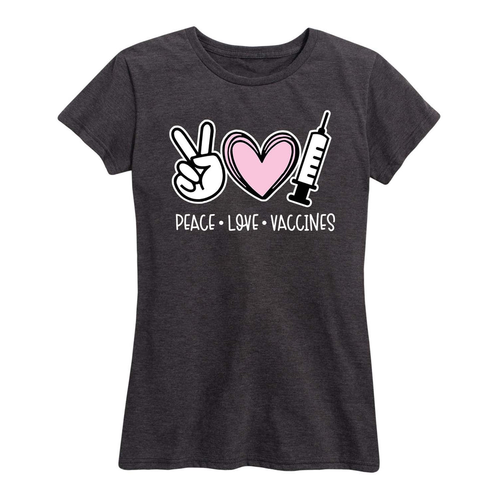 Peace Love Vaccines - Women's Short Sleeve Graphic T-Shirt