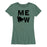 Meow Cat Silhouette - Women's Short Sleeve Graphic T-Shirt