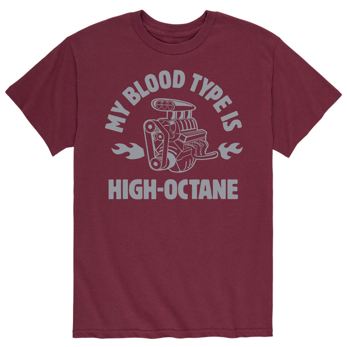 My Blood Type High Octane - Men's Short Sleeve Graphic T-Shirt