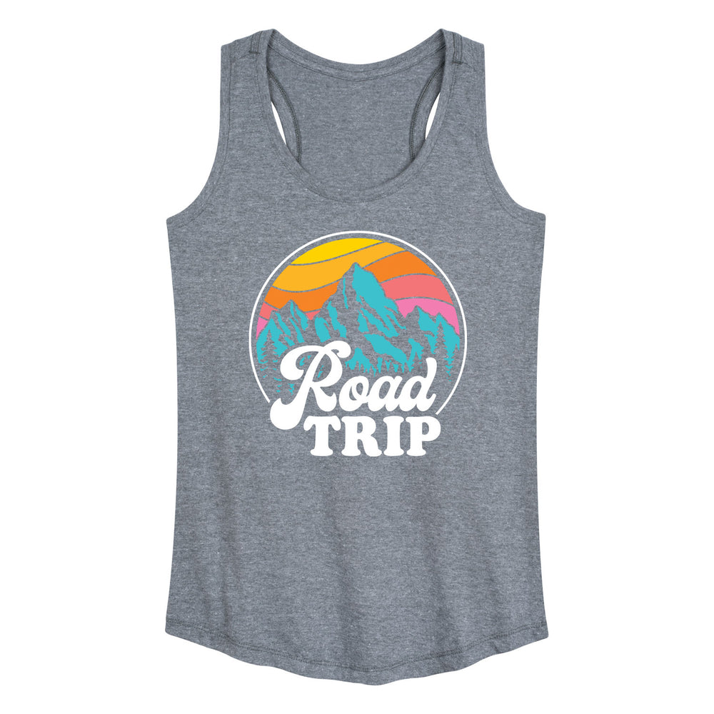 Road Trip With Mountains - Women's Racerback Graphic Tank
