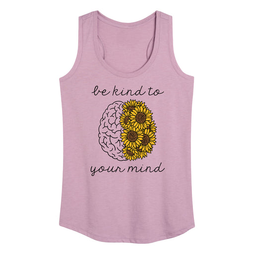 Be Kind To Your Mind - Women's Racerback Graphic Tank