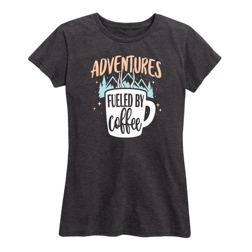 Adventures Fueled by Coffee - Women's Short Sleeve Graphic T-Shirt
