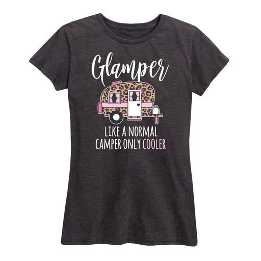 Glamper Like a Normal Camper Cooler - Women's Short Sleeve Graphic T-Shirt