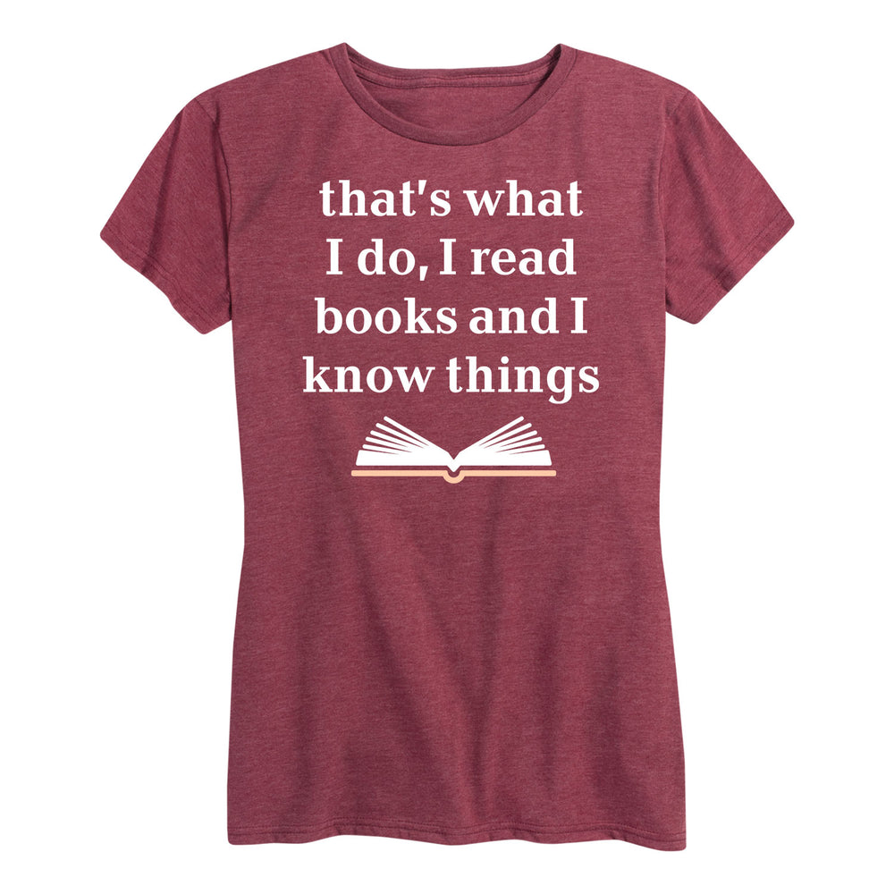 Read Books Know Things - Women's Short Sleeve Graphic T-Shirt