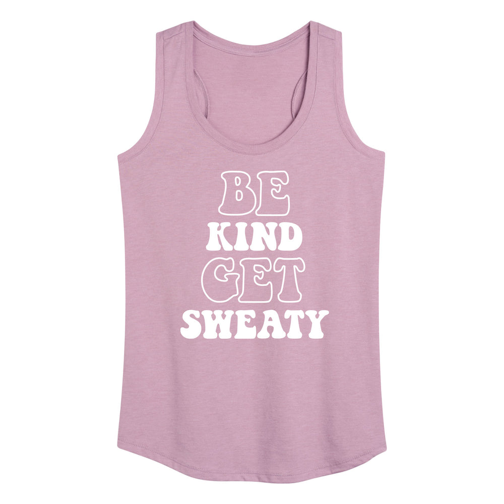 Be Kind Get Sweaty - Women's Racerback Graphic Tank