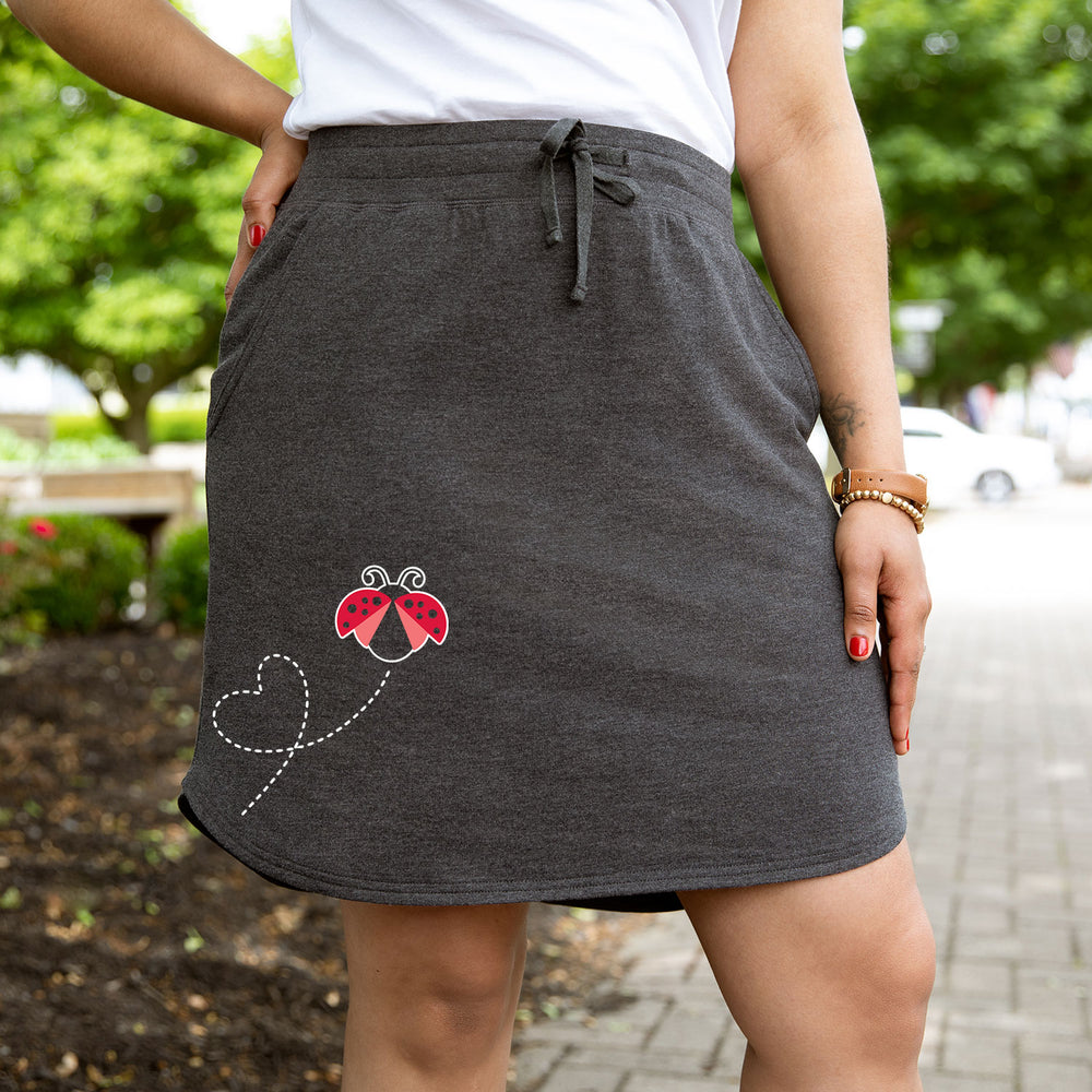 Ladybug Heart Trail - Women's Weekend Skirt