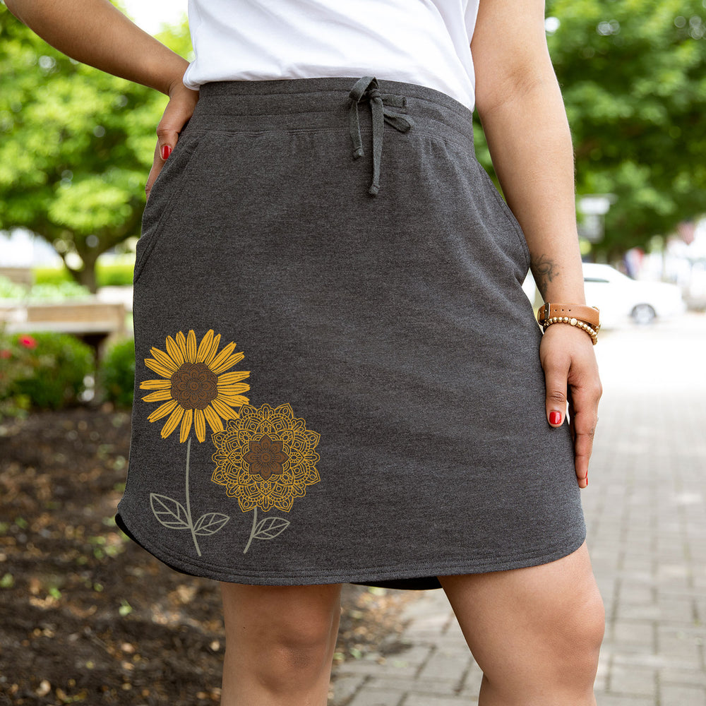 Mandala Sunflowers - Women's Weekend Skirt