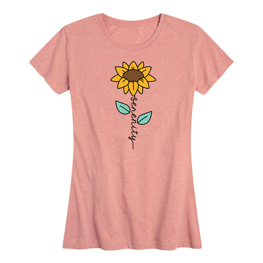 Serenity Sunflower - Women's Short Sleeve Graphic T-Shirt