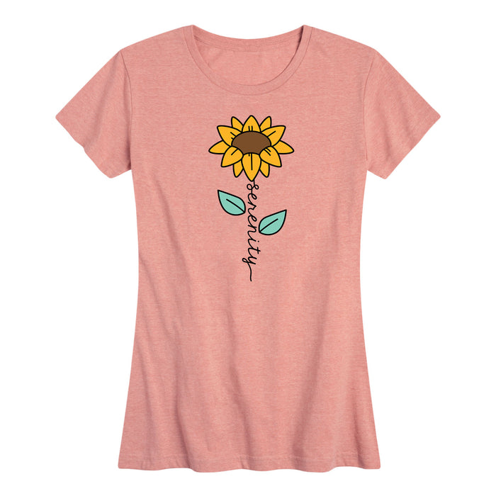 Serenity Sunflower - Women's Short Sleeve Graphic T-Shirt