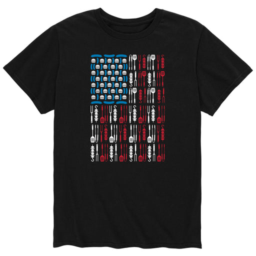Grill Tools USA Flag - Men's Short Sleeve Graphic T-Shirt