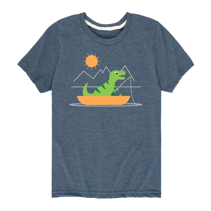 T Rex Fishing - Youth & Toddler Short Sleeve T-Shirt